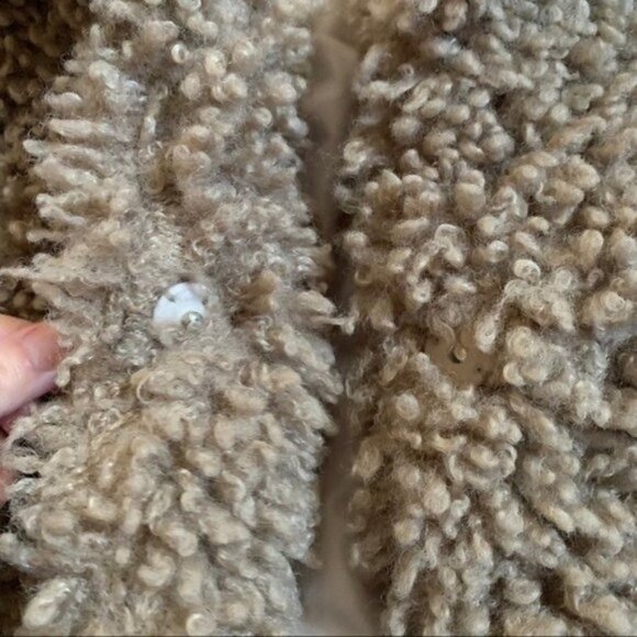 Zara Brown Teddy Bear Lined Cozy Coat Jacket Small collared - Picture 6 of 10